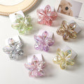 Frangipani Flower Hair Claw — Transparent, 8cm