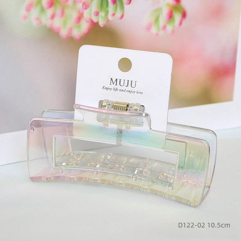 Colourful ABS Hair Claw Clip — 11cm, Strong Hold