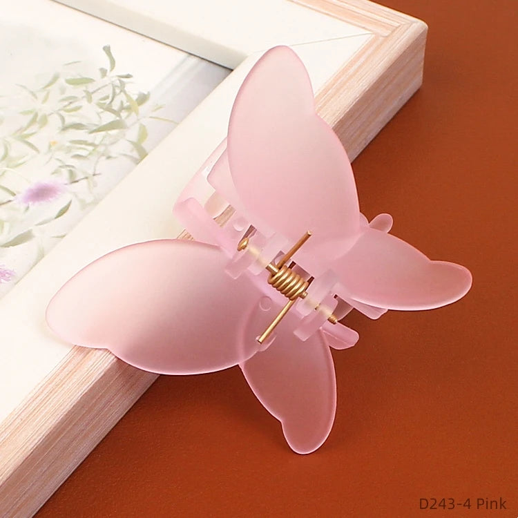 Korean Butterfly Hair Claw Clips for Women – Sweet Premium Matte Claws (7cm)