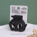 Pumpkin Mini Hair Claw — Frosted Matte, Korean Style