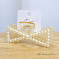 Light Luxury Pearl Claw Hair Clips 11cm Fashionable Plastic Styling for Back Head Shark Rapid Sample Available
