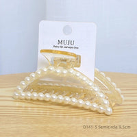 Light Luxury Pearl Claw Hair Clips 11cm Fashionable Plastic Styling for Back Head Shark Rapid Sample Available