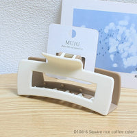 Orchid Large Hair Claw — Matte Pastel, Colour-Block