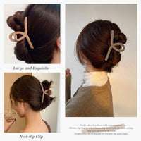 4 Pcs Hair Clips, No Slip Matte Butterfly Hair Claw Clips Strong Hold Vintage Shark Claw Clips Clamp Hair Accessories for Women Girls Thin Thick Hairs