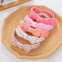 Muslin Cotton Big Bow Headband Set — Newborn to Toddler, Pack of 5