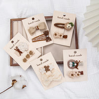 Candy Colour Lace Fabric Hairpins for Kids — Pack of 2