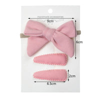 Fancy Fashion Custom Newborn Latest Headband Set Faux Cashmere Big Bow Hair Clips Set Lady Girl Sweet Princess Accessories