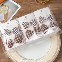 Coffee Colour Fabric Bow Hair Clips for Girls – Sweet Bread-Style Hairpins (2-Pack)