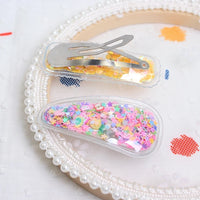 Korean Sequin Quicksand BB Hair Clips for Girls – Gradient Hairpins (2-Pack)