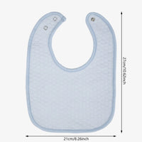 Baby Bib & Burp Cloth — 100% Cotton, Textured Dot (0–3Y)