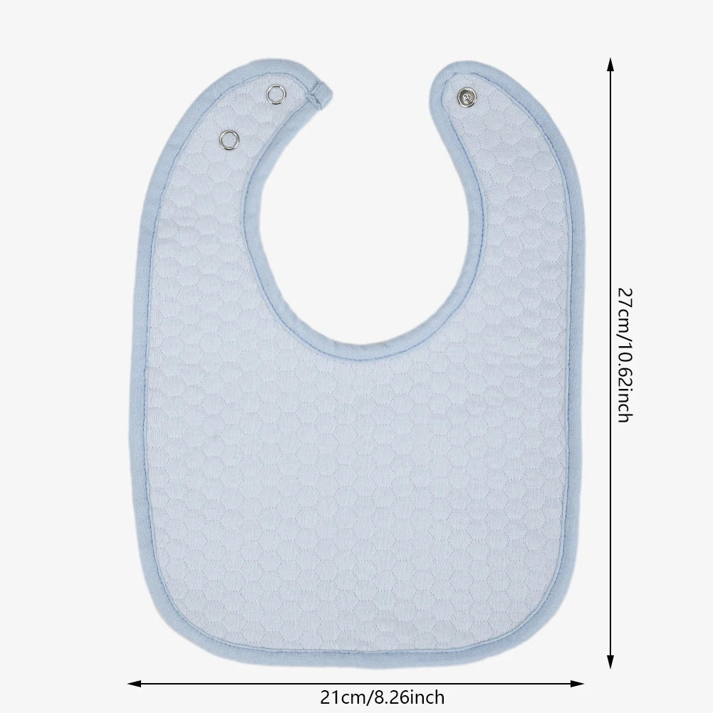 Baby Bib & Burp Cloth — 100% Cotton, Textured Dot (0–3Y)