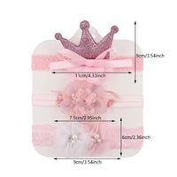 3Pics/Set Korean Crown Headband for Girls Newborn Baby Photography Props Anti-Bacterial Hairbands Wholesale for Spring Season