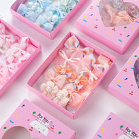 10Pcs Children Cute Hair Pin Set Sweet Chiffon Pearl Flower Styling Girls Hair Clips Set Lovely Princess Hairpin in Box