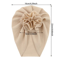 Multi Colors Baby Floral Turban Cotton Ribbed Blossom Baby Turban Stay Well High Stretch Spring and Autumn
