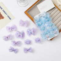 Lace Flower Hairpin Set for Girls — Spring, Pack of 10