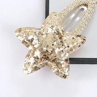 Sequin Star Hair Clips for Girls — Mini Glitter Barrettes
