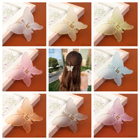 Korean Butterfly Hair Claw Clips for Women – Sweet Premium Matte Claws (7cm)