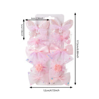Lace Flower Hairpin Set for Girls — Spring, Pack of 10