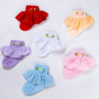 Baby Lace Floral Socks Candy Color Cotton Newborn Baby Socks Super Soft Custom Baby Socks Wholesale