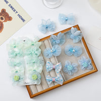 Lace Flower Hairpin Set for Girls — Spring, Pack of 10