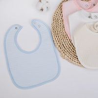 Baby Bib & Burp Cloth — 100% Cotton, Textured Dot (0–3Y)