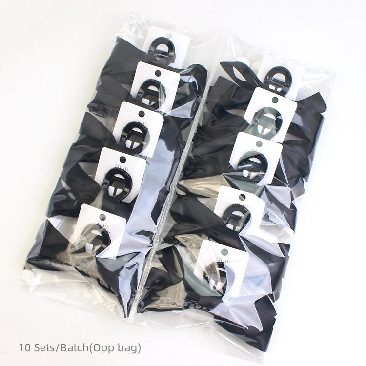 17cm Hepburn Style Black Bow Hair Claw Female Large Size Hair Clip Back Head  Hair Claw Clip for Women