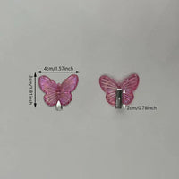 8Pcs/Set Transparent Butterfly Children's Hair Clips Little Girl Bang Hairpin Mini Resin Braided Hairgrips Baby Barrettes