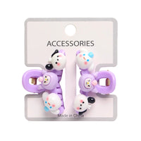Cartoon Doll Hair Clips for Kids – Sweet Korean Style Bangs Accessories (2 Pairs)