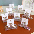 Wholesale 11cm Hot-Selling ABS Hair Claw Clip for Women and Girls Colorful Geometric Design Custom Claw Clip