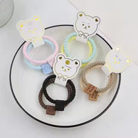 2Pcs/Set Girls Basic Hair Ties Lovely Paired With Simple and Elegant High Ponytail Headbands Baby Hair Scrunchies Wholesale