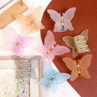 Korean Butterfly Hair Claw Clips for Women – Sweet Premium Matte Claws (7cm)