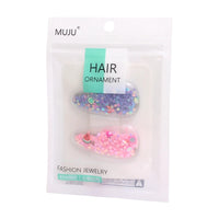 Korean Sequin Quicksand BB Hair Clips for Girls – Gradient Hairpins (2-Pack)