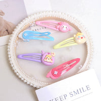 Colourful Cartoon Bow Hair Clips for Kids – Sweet Resin Hairgrips (3-Piece Set)