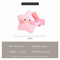Baby Hair Clips for Infant & Toddler Girls – Sweet Cartoon Hairpin Set (4-Piece)