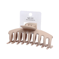 Rapid Sample Large 11cm Fashionable Women's Hair Claws Elegant Coffee Color Plastic Hair Wholesale for Women