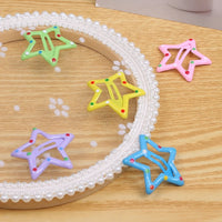 Kids' Hair Clips Set – Cute Bow, Star & Drop Styles for Girls (3.2cm)