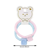 2Pcs/Set Girls Basic Hair Ties Lovely Paired With Simple and Elegant High Ponytail Headbands Baby Hair Scrunchies Wholesale