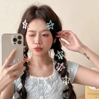 Jelly Star Hair Clips for Girls – Sweet Resin Bangs Clips (2 Pairs)