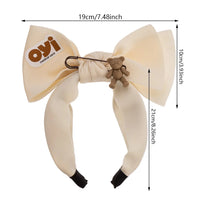 Korean Sweet Large Bows Hairband Summer Cartoon Bear Headbands Hair Hoop Women's Hair Accessories Wholesale