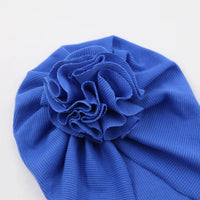 Multi Colors Baby Floral Turban Cotton Ribbed Blossom Baby Turban Stay Well High Stretch Spring and Autumn