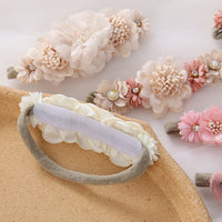 Chiffon Flower Princess Headband — Super Elastic, Newborn to 4Y