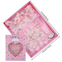 10Pcs Children Cute Hair Pin Set Sweet Chiffon Pearl Flower Styling Girls Hair Clips Set Lovely Princess Hairpin in Box
