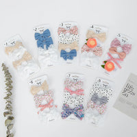 Spring and Summer Lace Flower Hairpin Set 4Pics/Set Baby Hairclips Princess Hair Accessories Wholesale