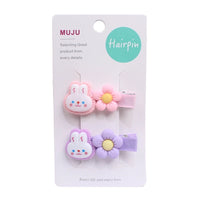 Cartoon Cloth Duckbill Hair Clips for Kids – Candy Colour Baby Hairpins (5cm)