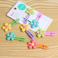 Korean Flower Side Hair Clips for Girls – Sweet Princess Spring Hairpins (2-Pack)
