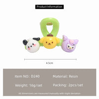 Cartoon Doll Hair Clips for Kids – Sweet Korean Style Bangs Accessories (2 Pairs)