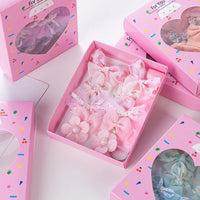 10Pcs Children Cute Hair Pin Set Sweet Chiffon Pearl Flower Styling Girls Hair Clips Set Lovely Princess Hairpin in Box