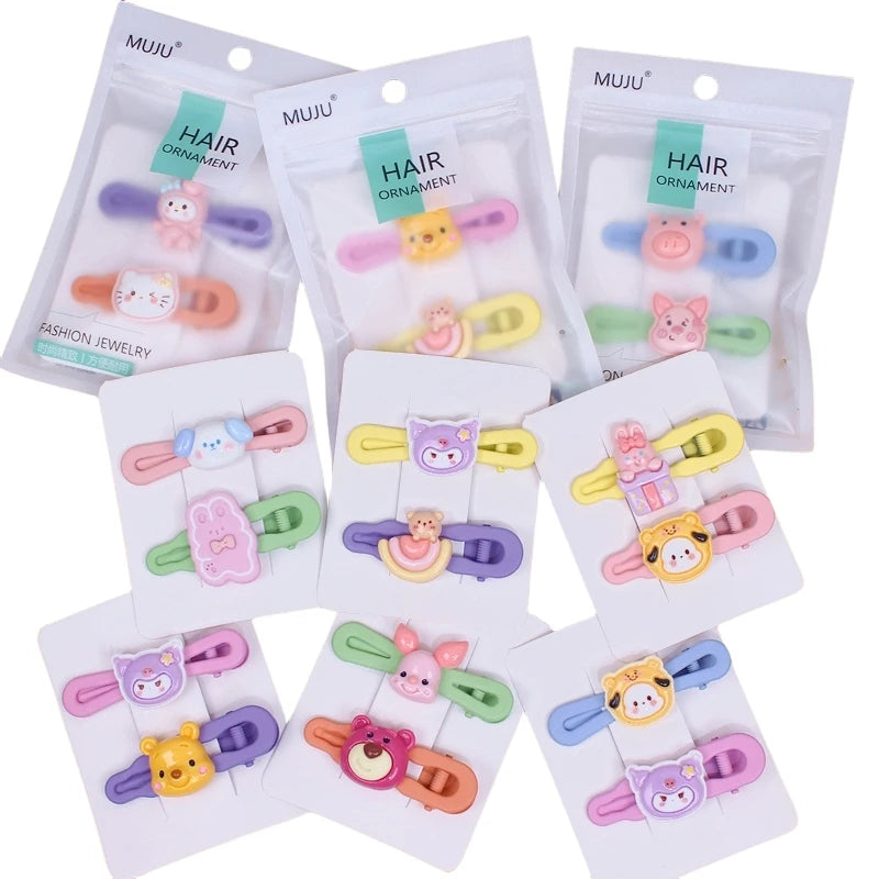 Little Doll Animal Hair Clips for Kids – Cute Resin Cartoon Hairgrips for Girls