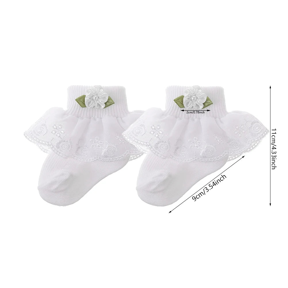 Baby Lace Floral Socks Candy Color Cotton Newborn Baby Socks Super Soft Custom Baby Socks Wholesale