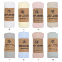 Organic Cotton Muslin Swaddle Blanket — 2-Layer, Custom Print